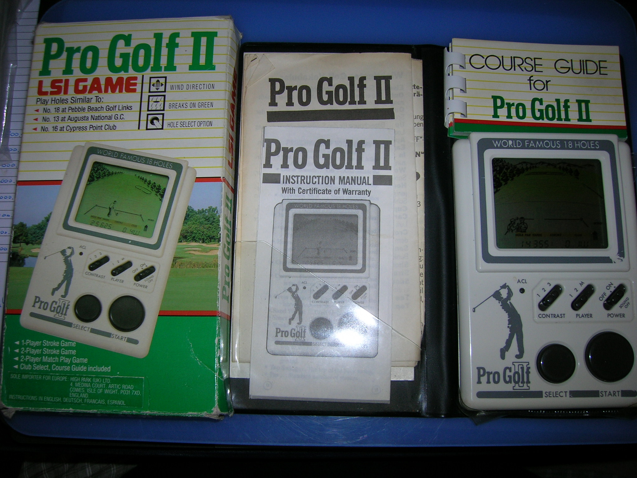 handheld electronic golf games